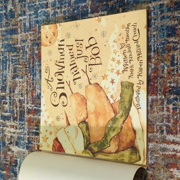 Mark Kimball Moultin A Snowman Named Just Bob Hardback Book w/Cover 1999 - Picture 2 of 9